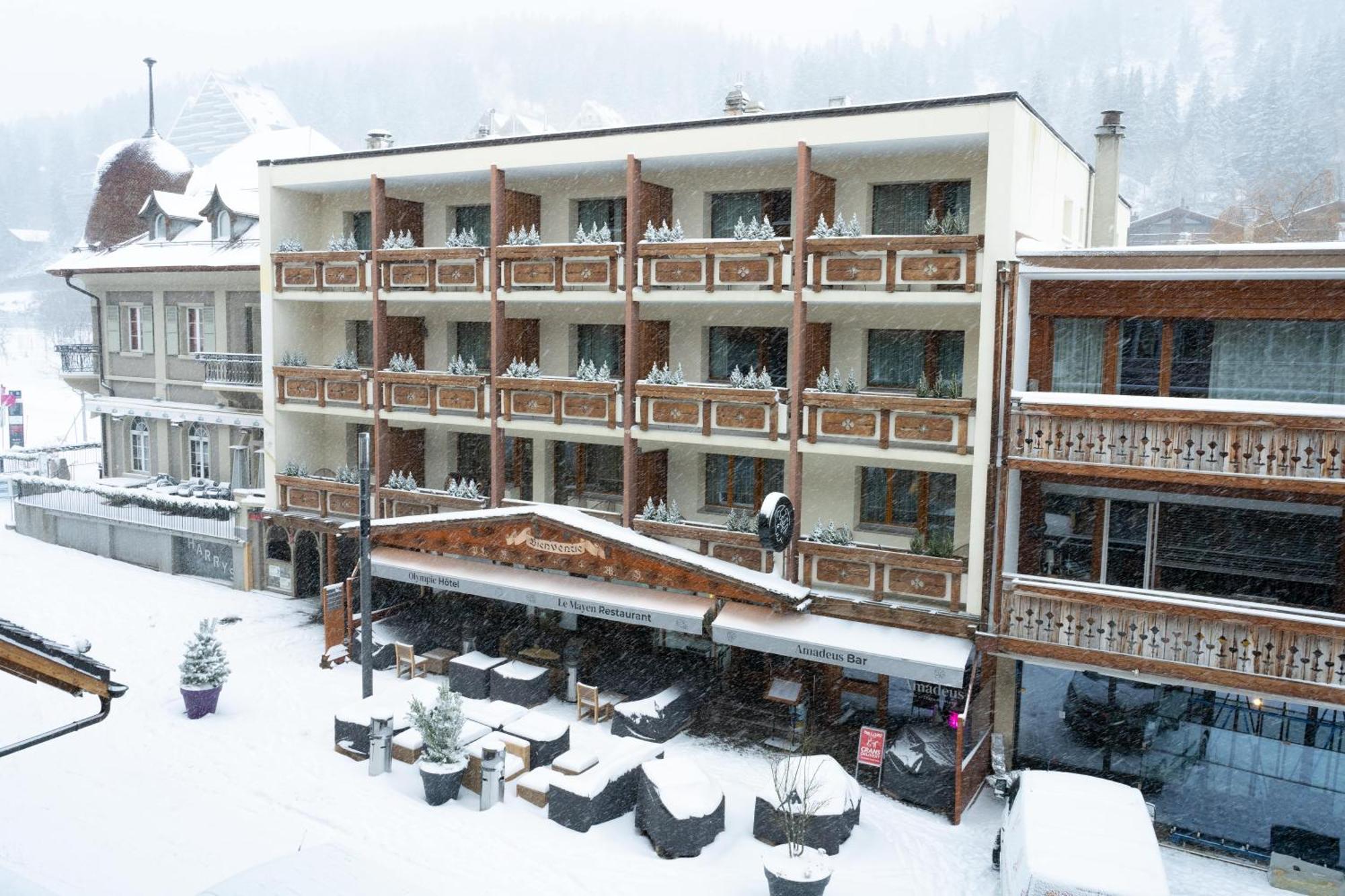 Hotel Olympic - Montana Center Crans-Montana Exteriör bild